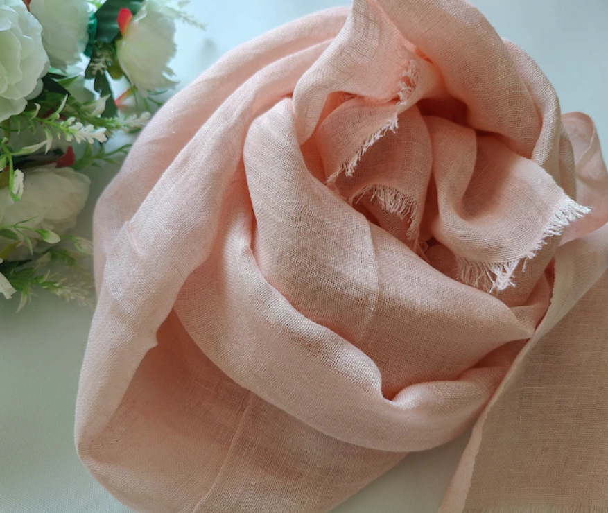 Solid multicolor Linen Scarf for Men and Women, gifts