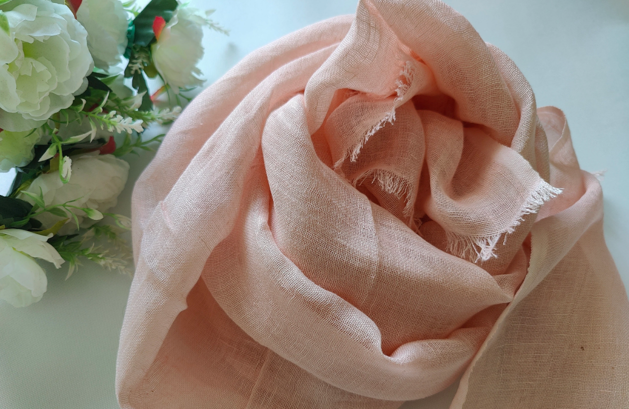 Solid Pattern / Linen Scarf / Gifts For Her - Multiple Color Choices