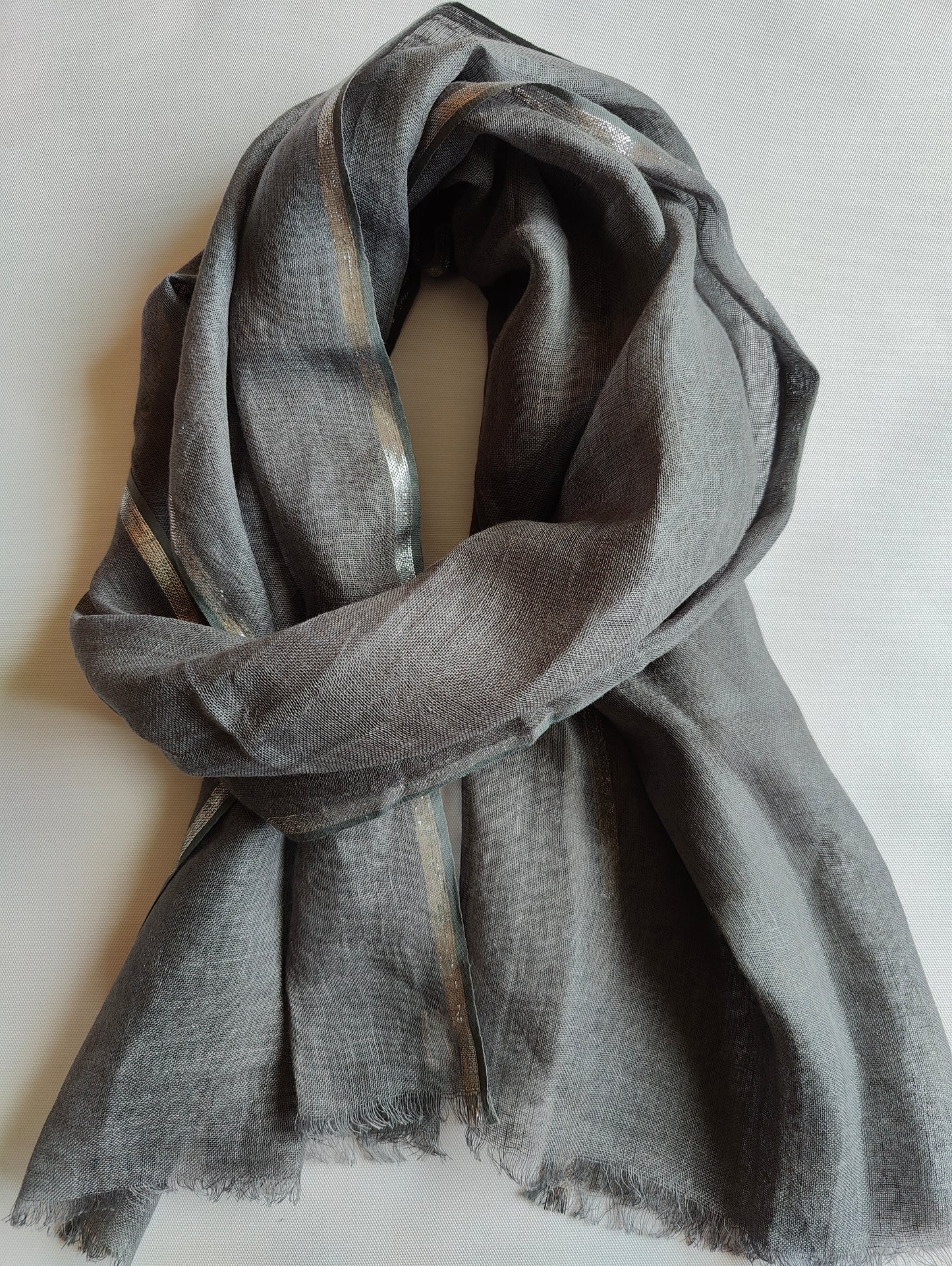 Solid Pattern / Linen Scarf / Gifts For Her - Multiple Color Choices