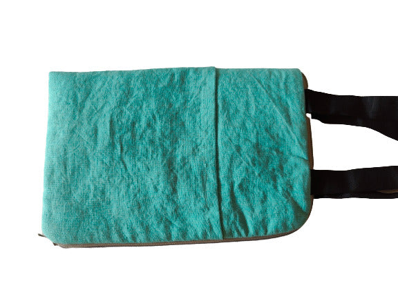 Linen iPad Bag, Padded Linen Document organizer, 12 inch Bag With Strap, Linen iPad Sleeves and Document Bag