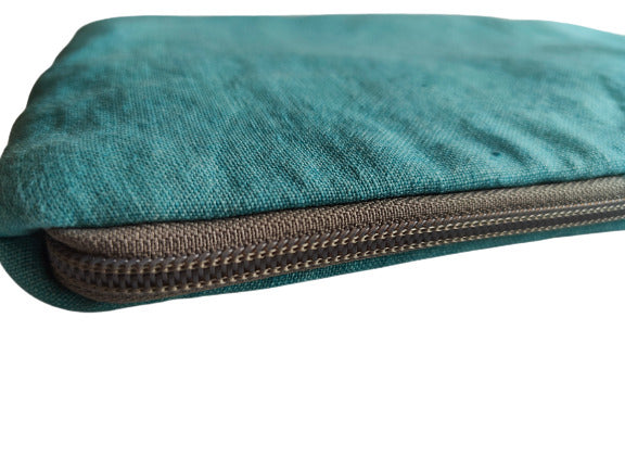 Linen iPad Bag, Padded Linen Document organizer, 12 inch Bag With Strap, Linen iPad Sleeves and Document Bag