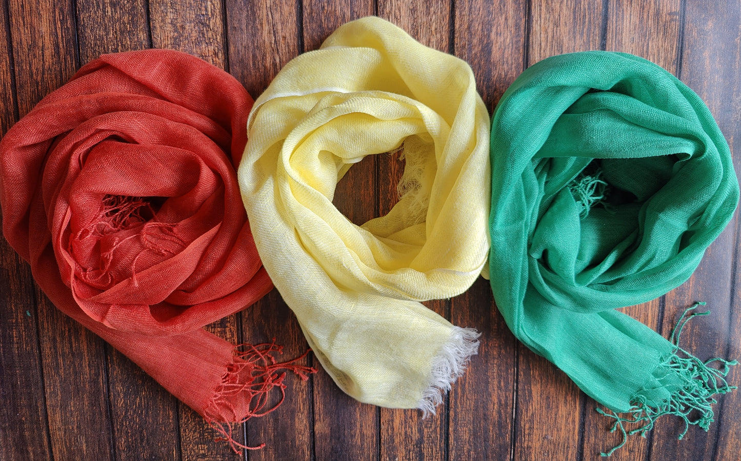 pure linen scarves