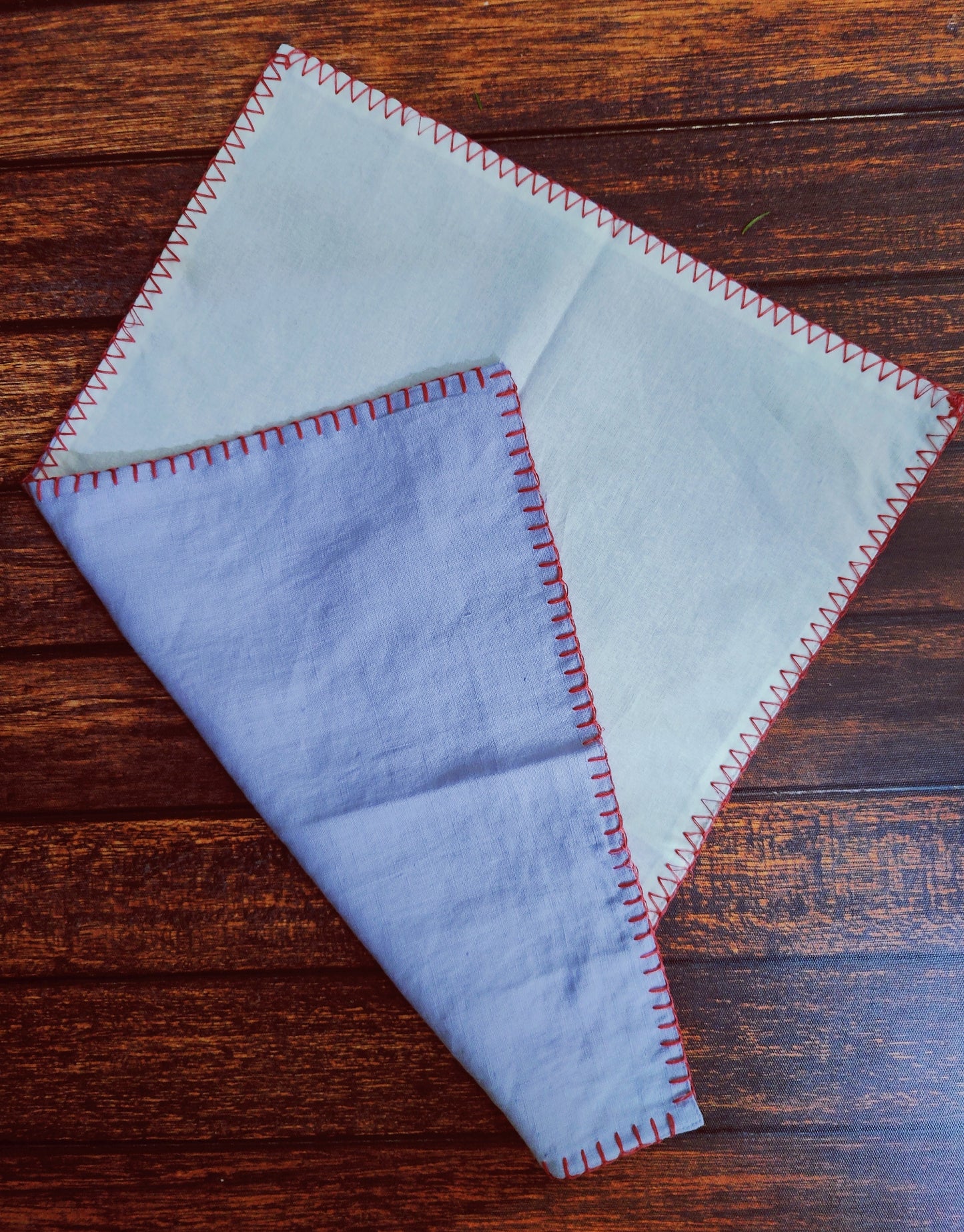 Linen Table Placemat Set of 2 / With Lining/ Natural Lavender Embroidered / Dining Linen / 100% Pure European Linen Table Placemats