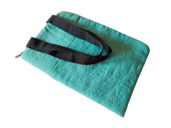 Linen iPad Bag, Padded Linen Document organizer, 12 inch Bag With Strap, Linen iPad Sleeves and Document Bag