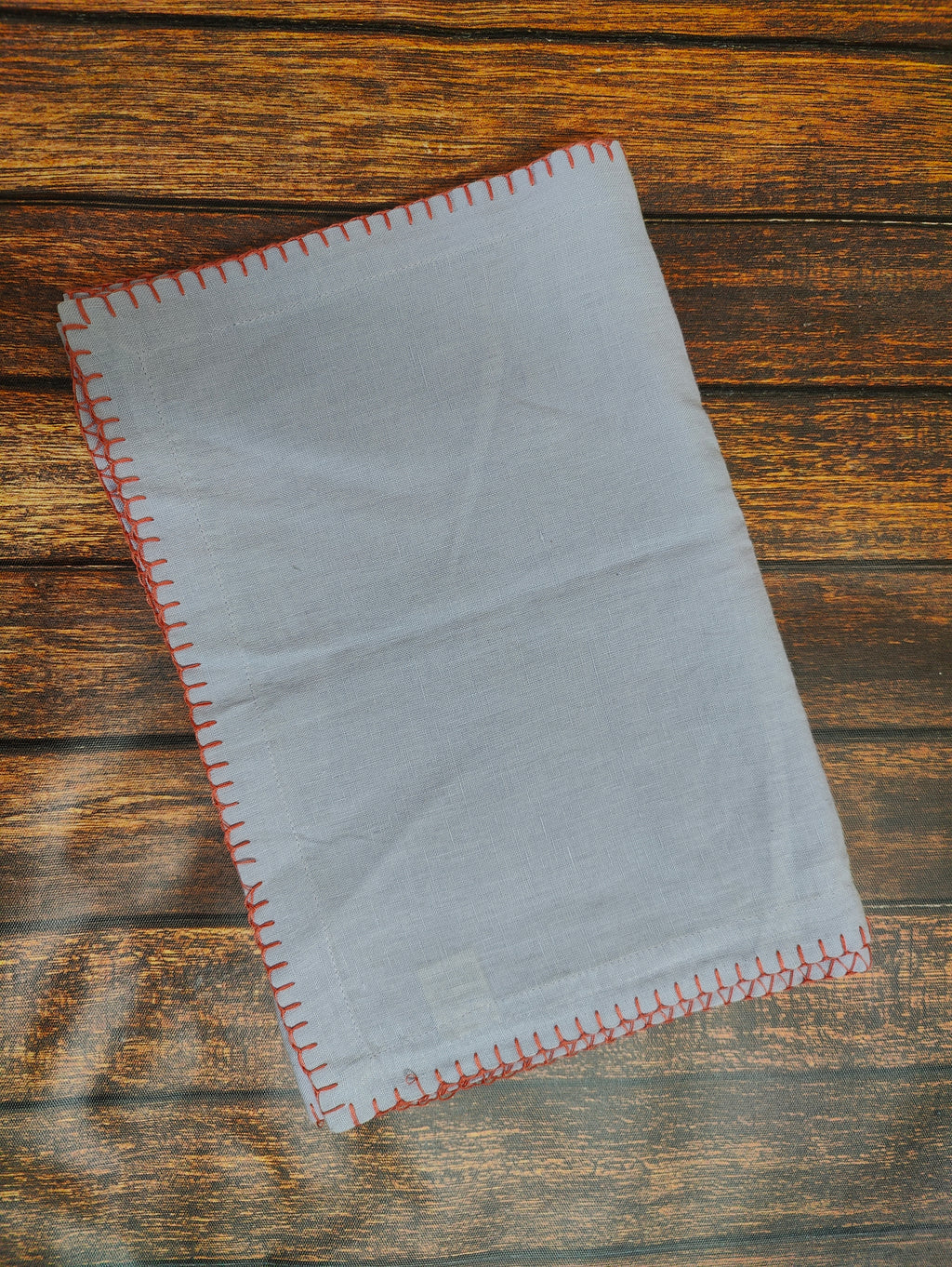 Lavender Linen Table Runner (1) , Festive Handwoven Embroidered Pattern Dining Linen ,100% Pure European Linen Table Runner