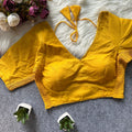 Cotton Daily Wear Half Sleeve Saree Blouse