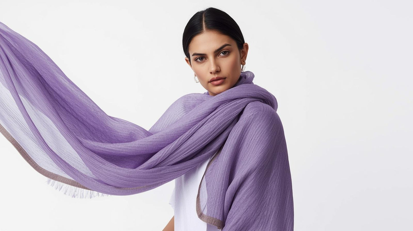 Solid multicolor Linen Scarf for Men and Women, gifts