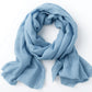 blue linen scarf
