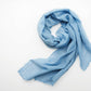 Sky Blue Linen Scarf for Men and Women, gifts for him her