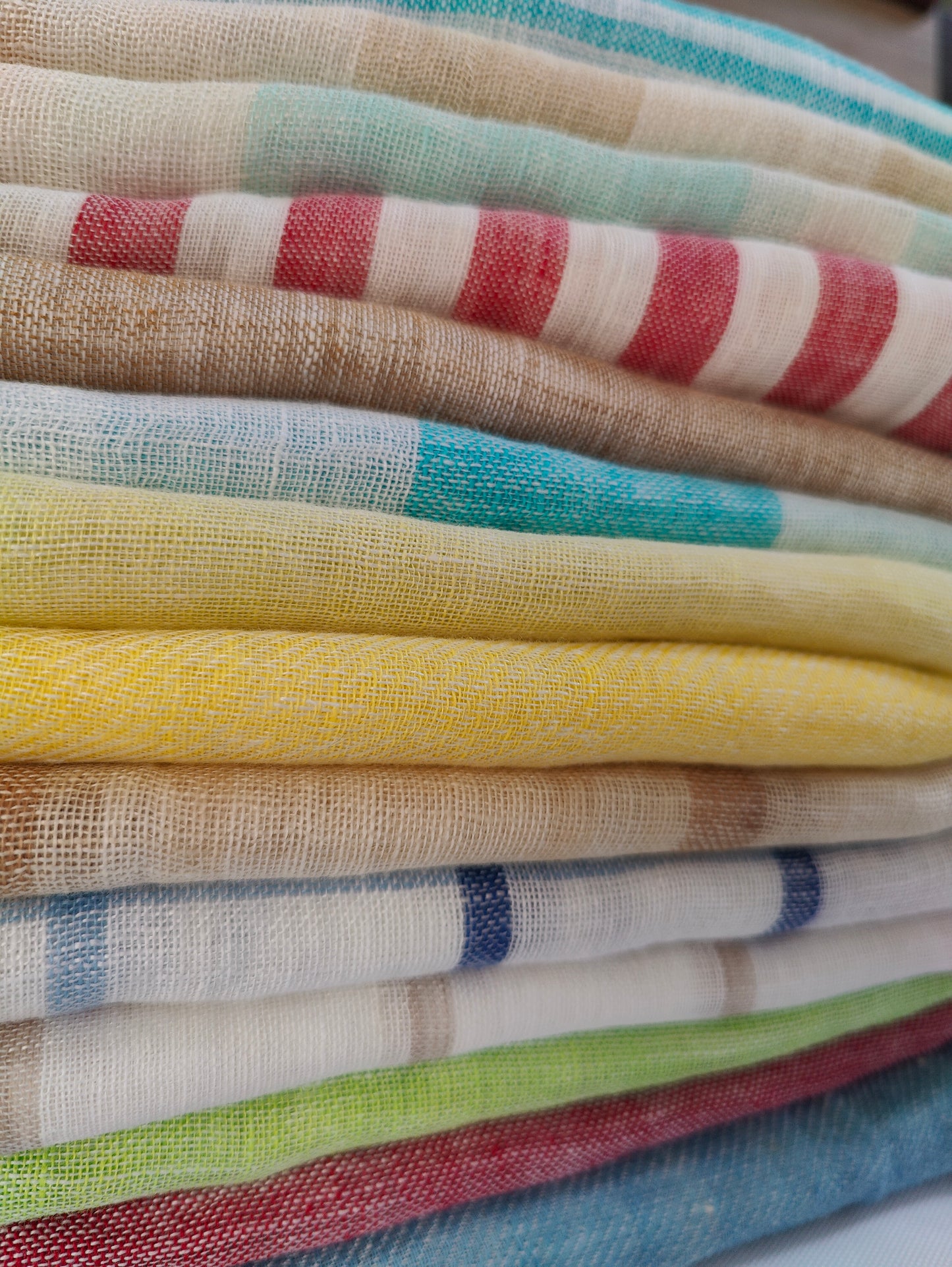 Buffalo Checkered / Linen Scarf / Gifts For Her / Prewashed
