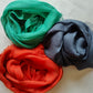 Solid Pattern / Linen Scarf / Gifts For Her - Multiple Color Choices