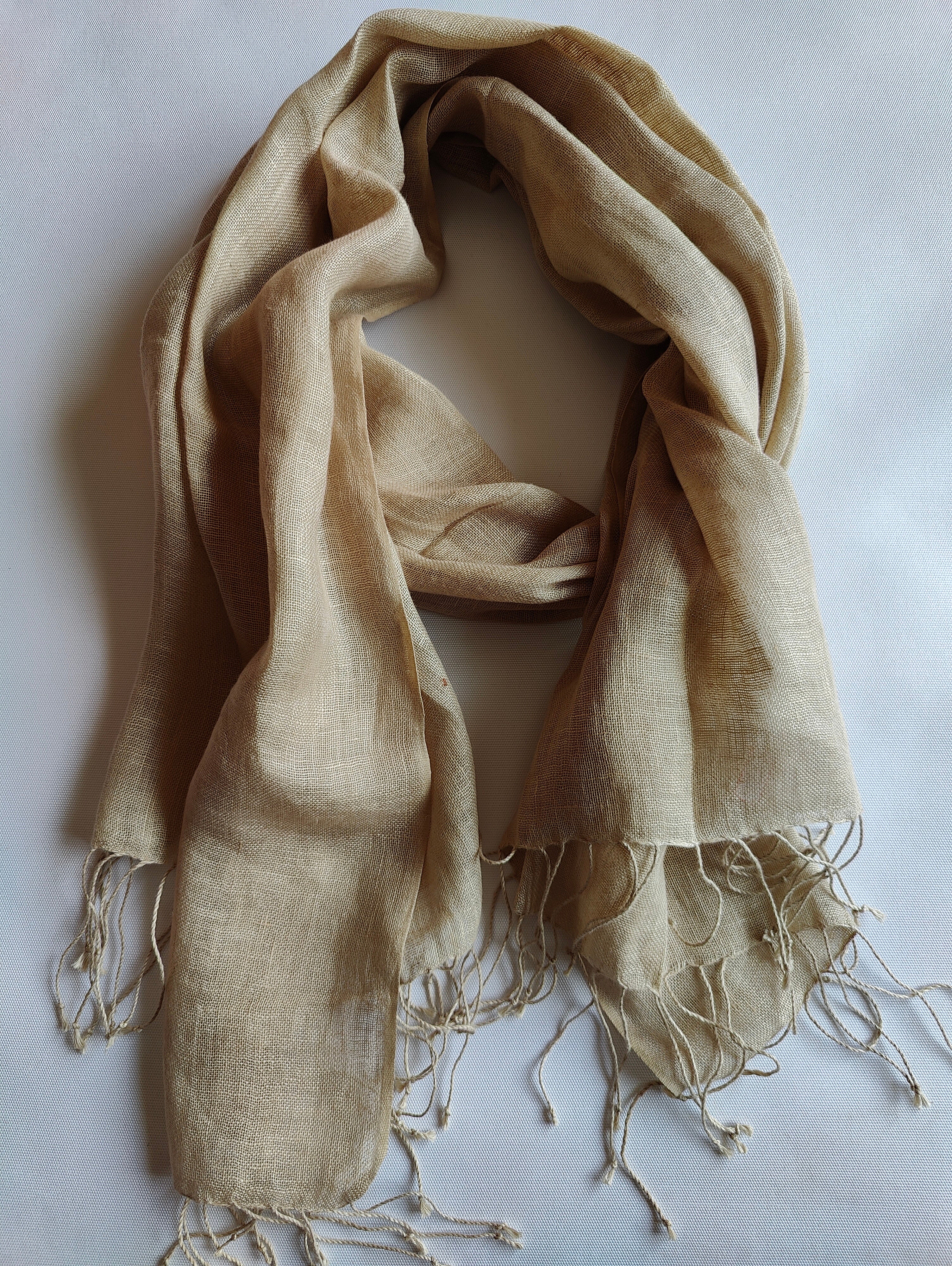 Pure Linen Scarf – Solid Colors | Soft Everyday Wrap