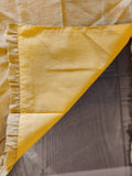 Mustard Yellow Ruffled Linen Placemats (Set of 2)