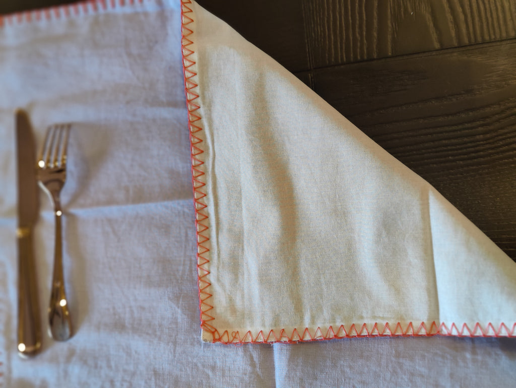 Lavender Embroidered Linen Table Linen Set – Runner, Napkins & Placemats