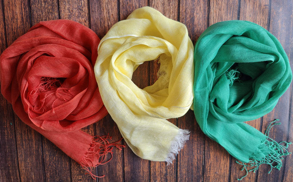 pure linen scarves