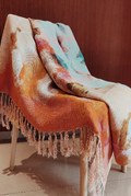 LINEN COUCH COVER,  Multicolor %100 Linen Sofa Coverlet, Bedspread King, Extra Large Couch Cover, Blanket Couch Throw