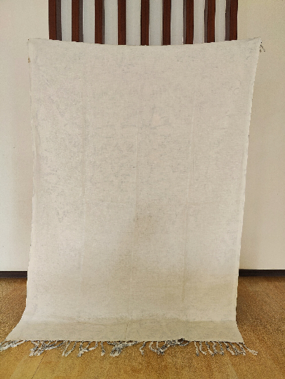 WHITE LINEN COUCH Cover,  %100 Linen Sofa Coverlet, Bedspread King, Extra Large Couch Cover